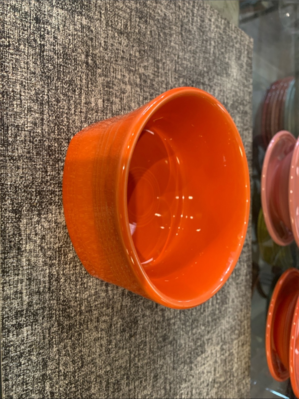 Fiesta Gusto Bowl Persimmon Retired Color Square Bottom Made in USA